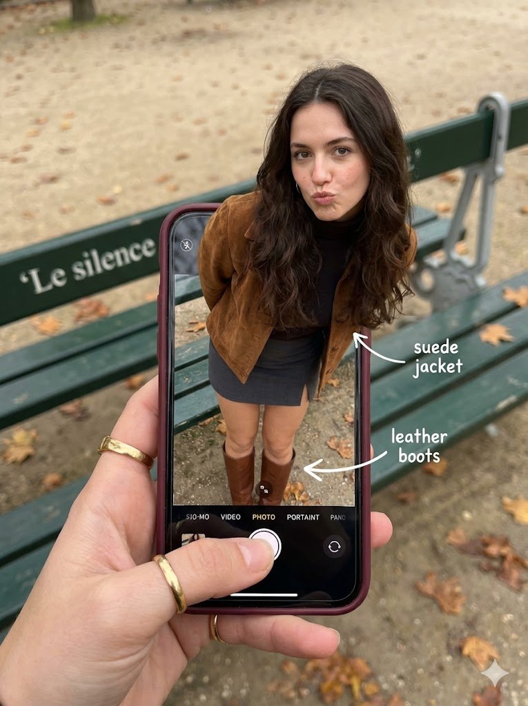 Woman Stepping Out Of Smartphone Illusion