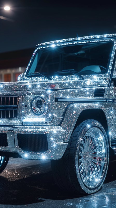 Mercedes G63 SUV with Glitter and Diamonds