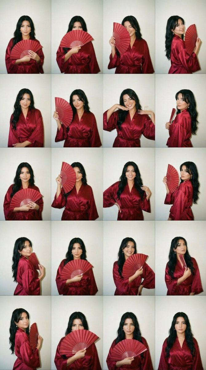 Red Kimono Photobooth Contact Sheet