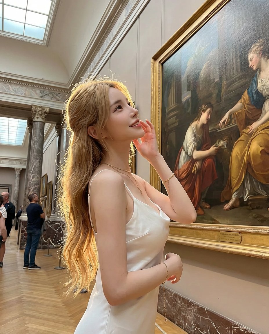 Golden Angel in Art Museum