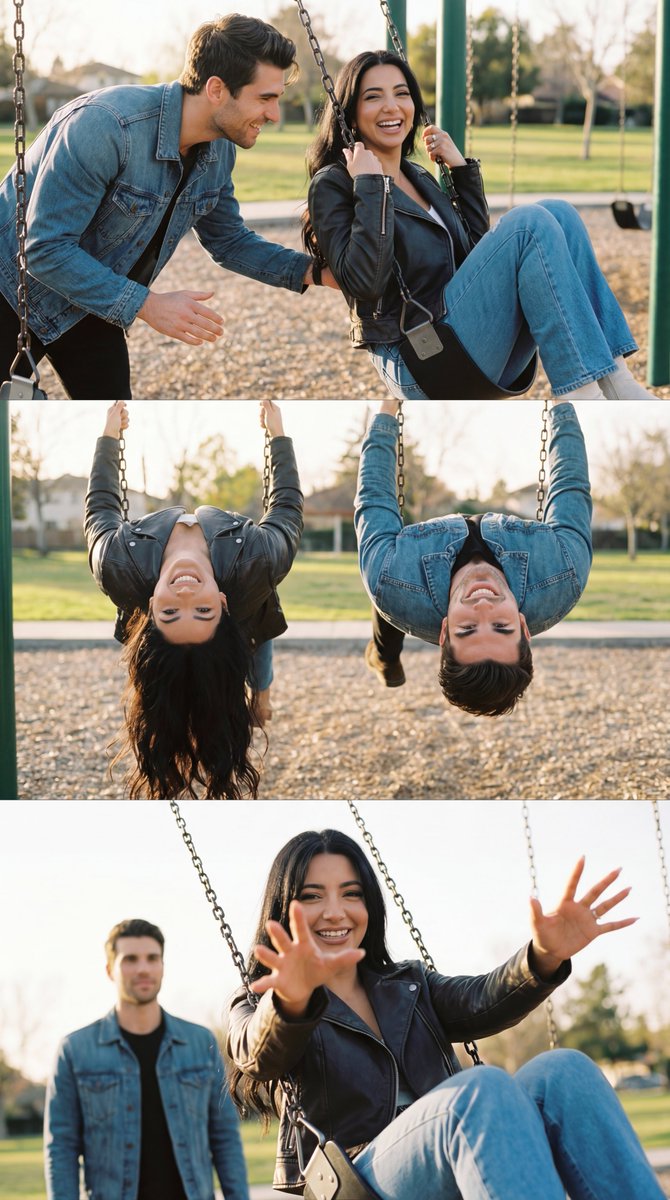 Couple Swing Triptych Storyboard