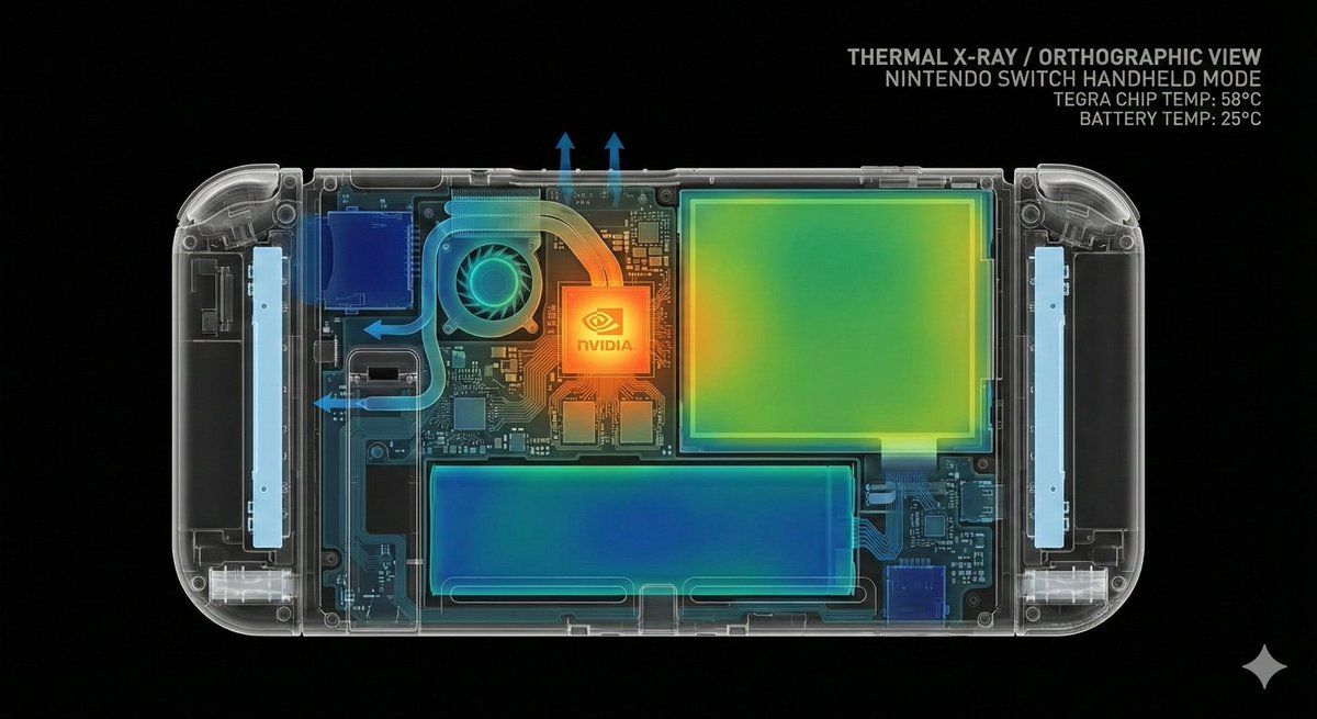 Nintendo Switch Thermal X-Ray View