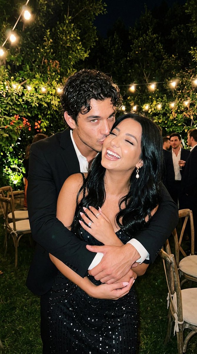 Romantic Night Party Couple Portrait