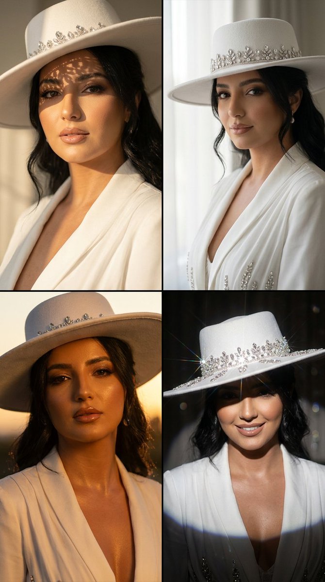 Luxury Hat Campaign Editorial Grid