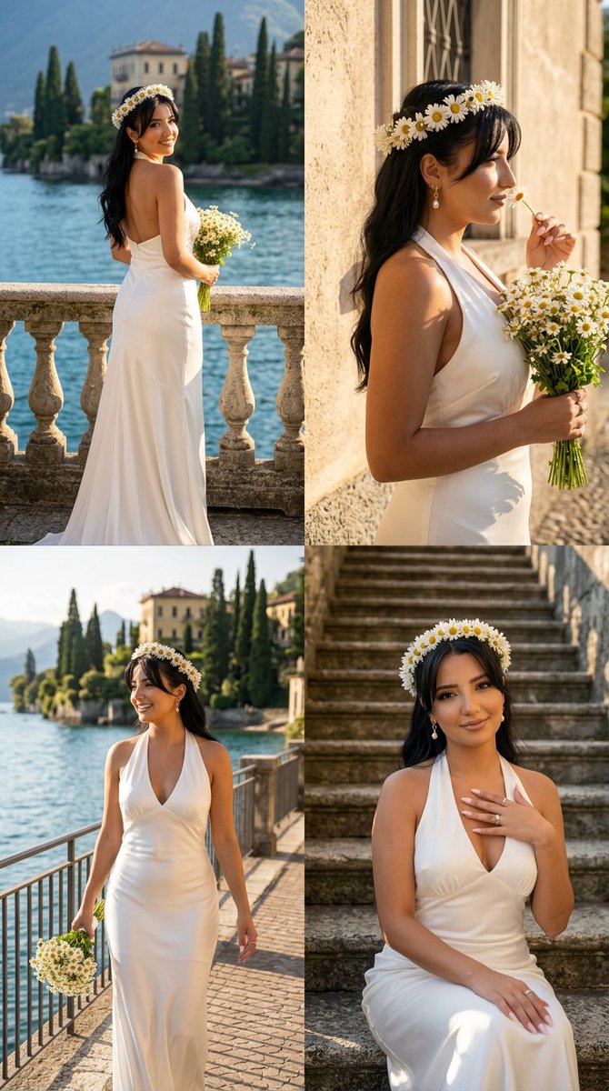 Lake Como Romantic Bridal Collage