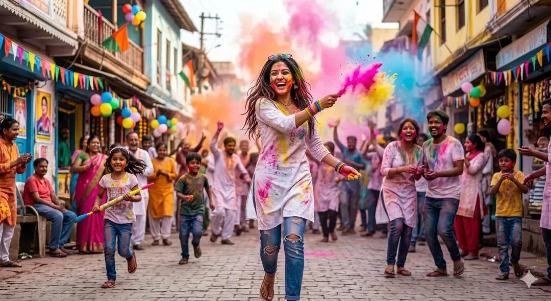 Holi Festival Colorful Joy