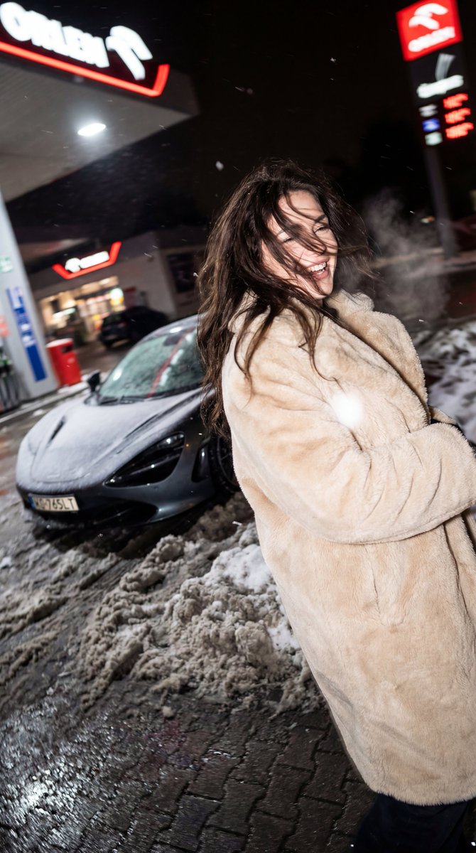 Winter Night Gas Station Party