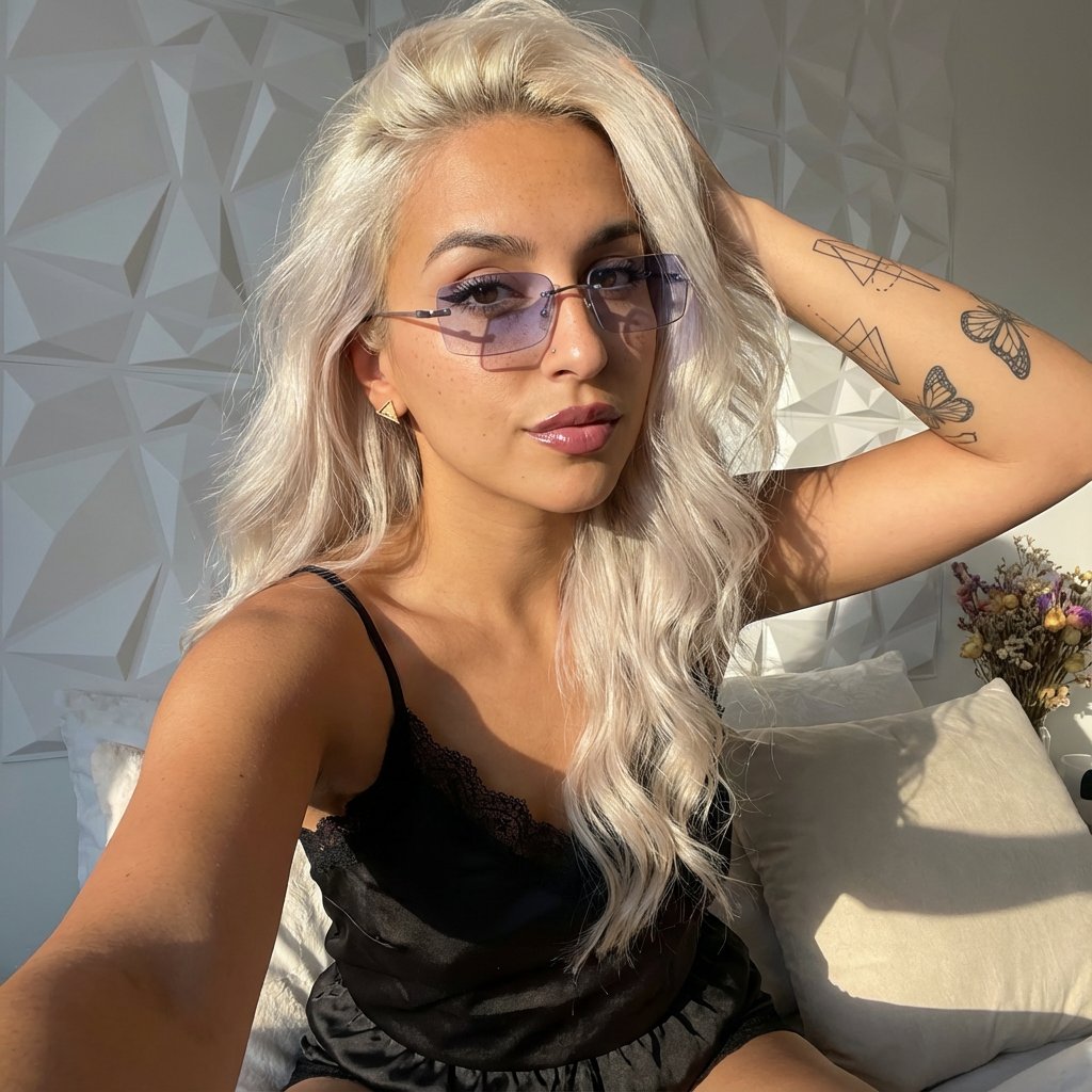 Elegant Lace Camisole Portrait