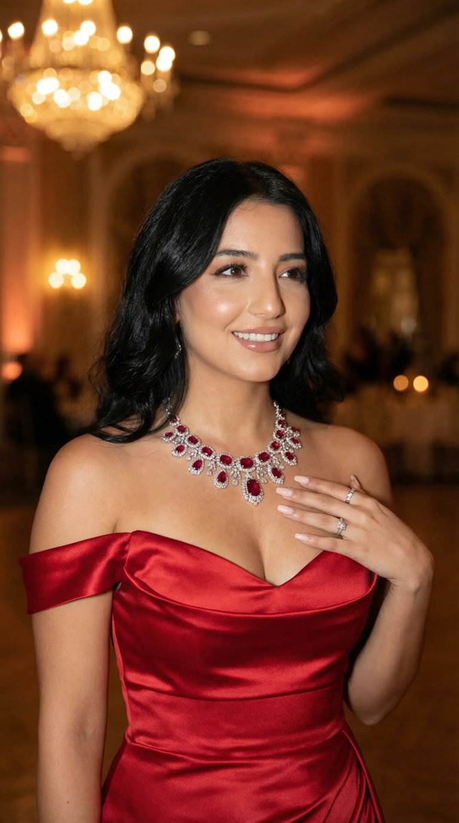 Luxury Gala Red Satin Fashion Editorial