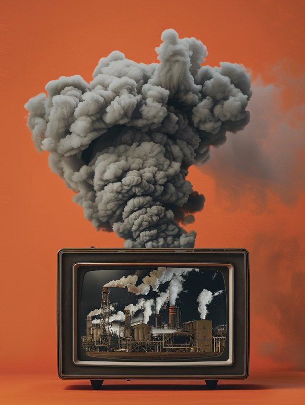Art Deco TV with Smoke Factory