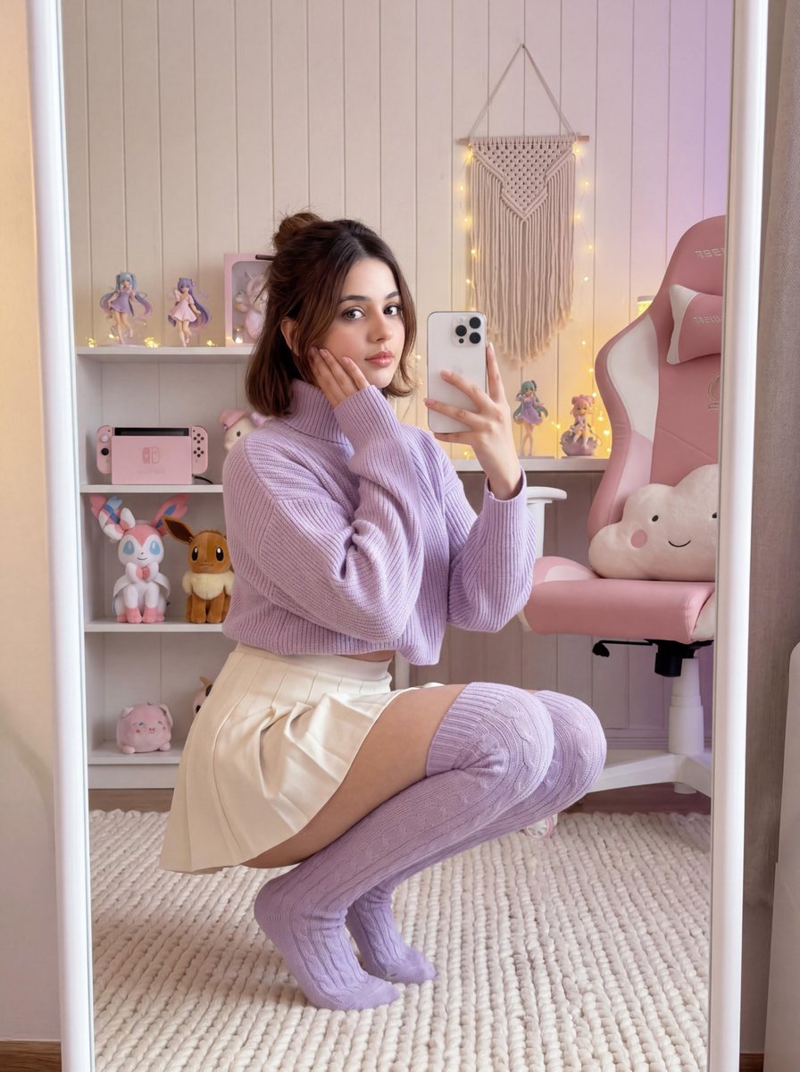 Pastel Fairy Mirror Selfie