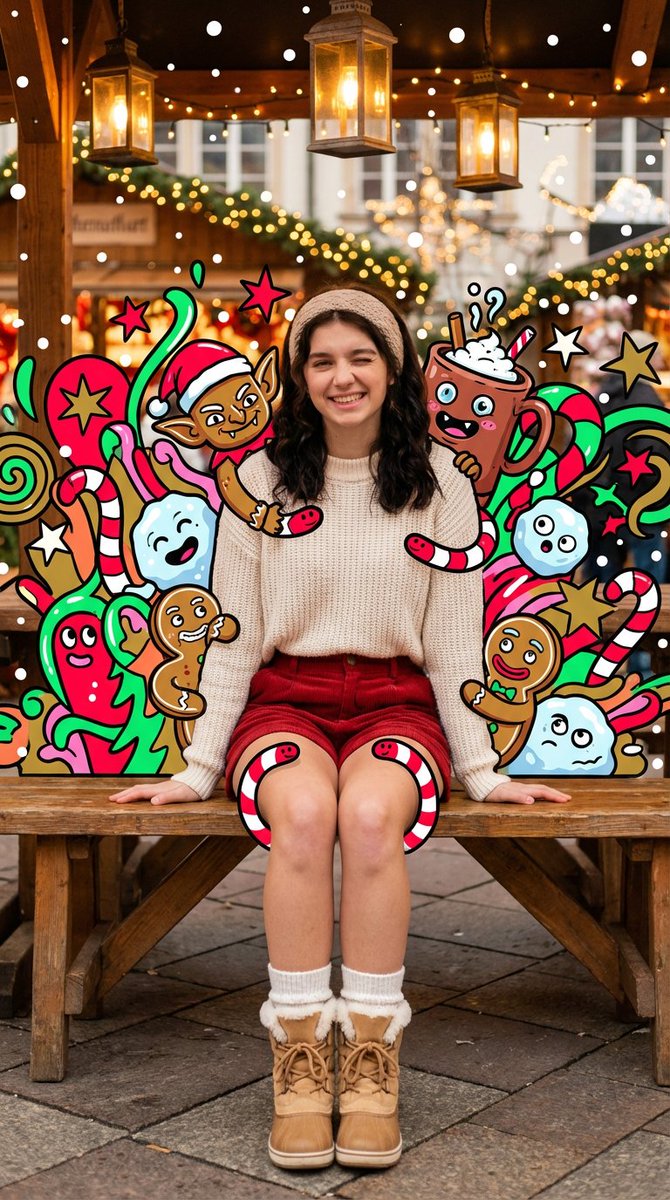 Christmas Market Pop Art