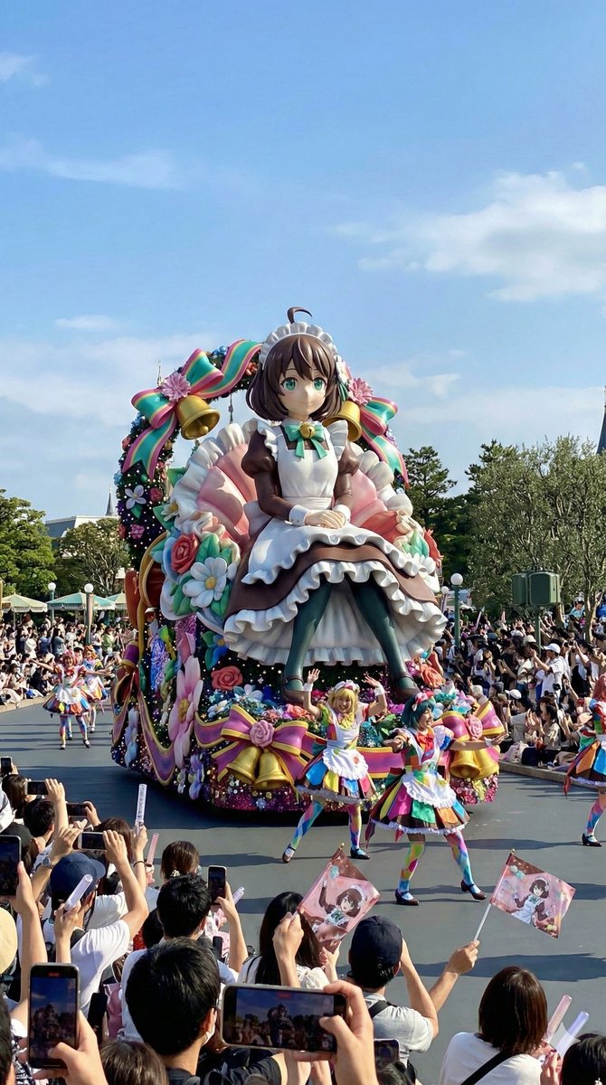 Glamorous Theme Park Parade Float