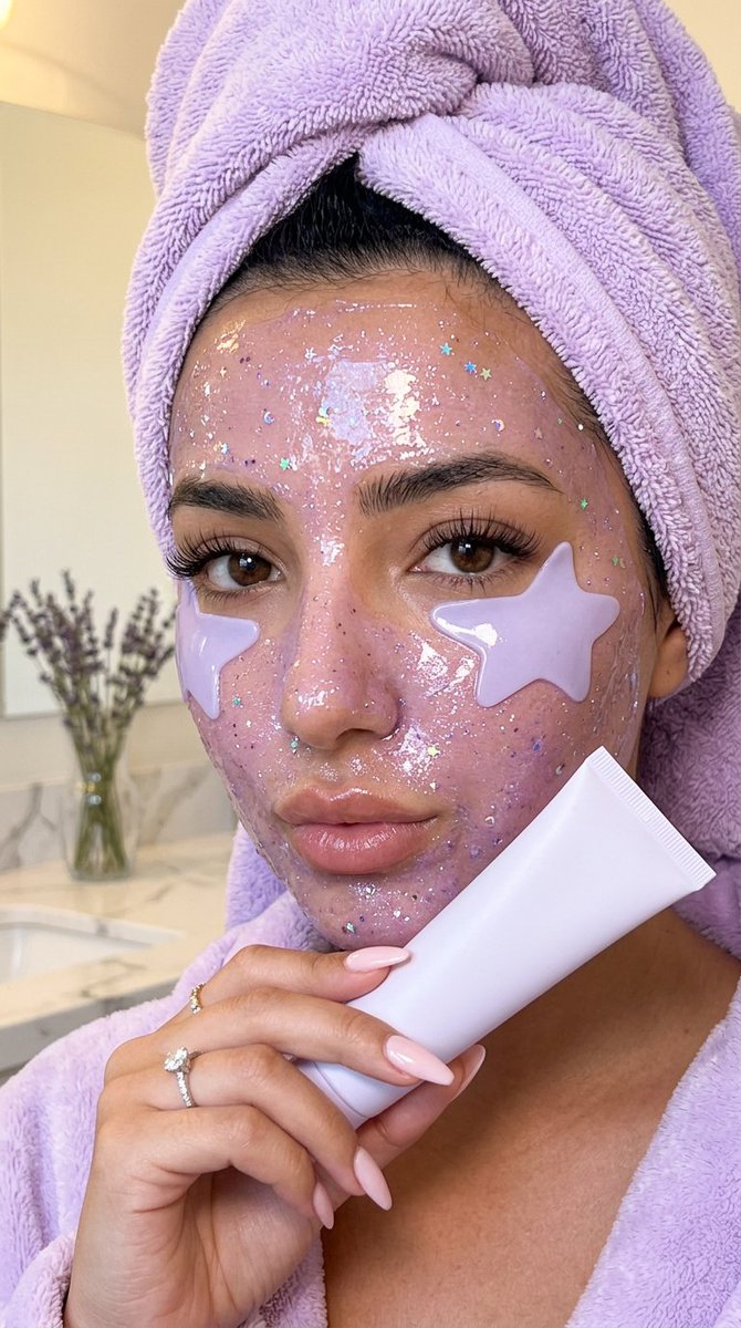 Luxury Lavender Spa Skincare Selfie