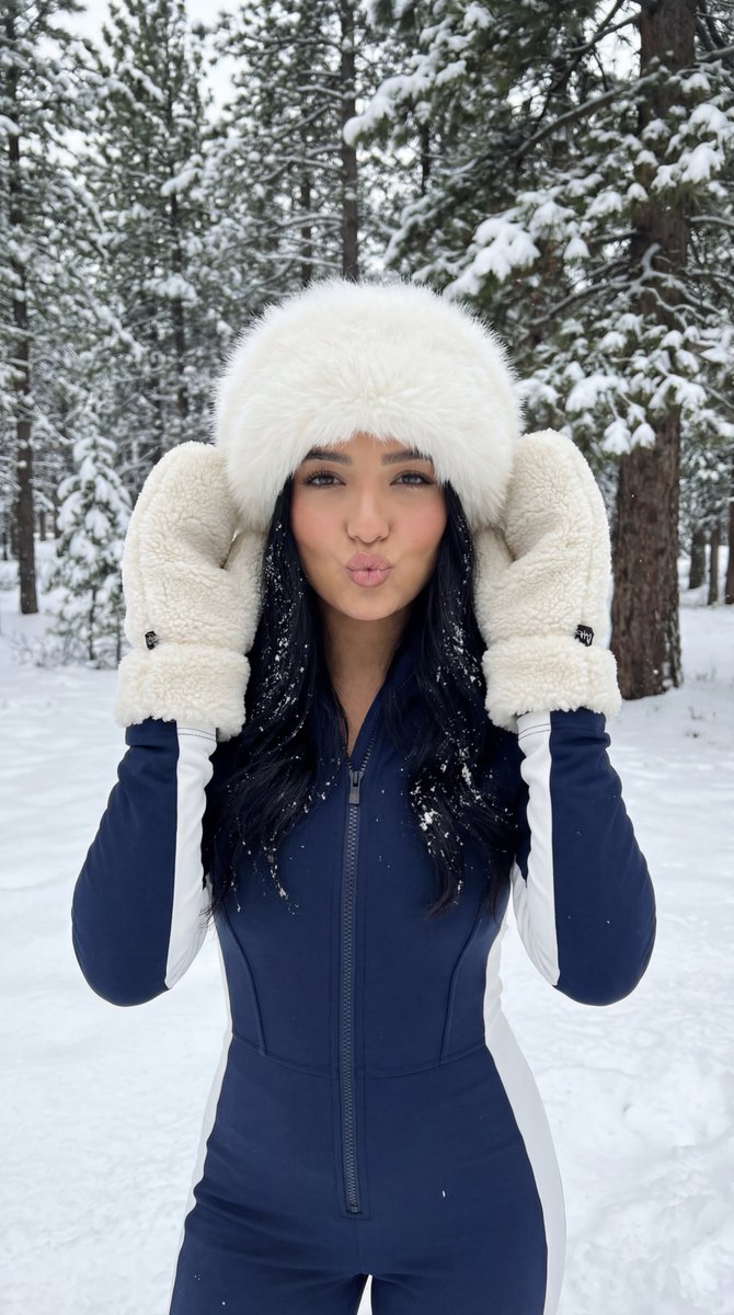 Playful Winter Forest Portrait