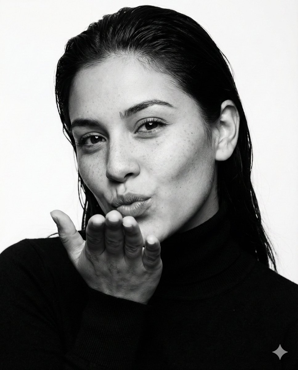 Monochrome Kiss Fashion Portrait