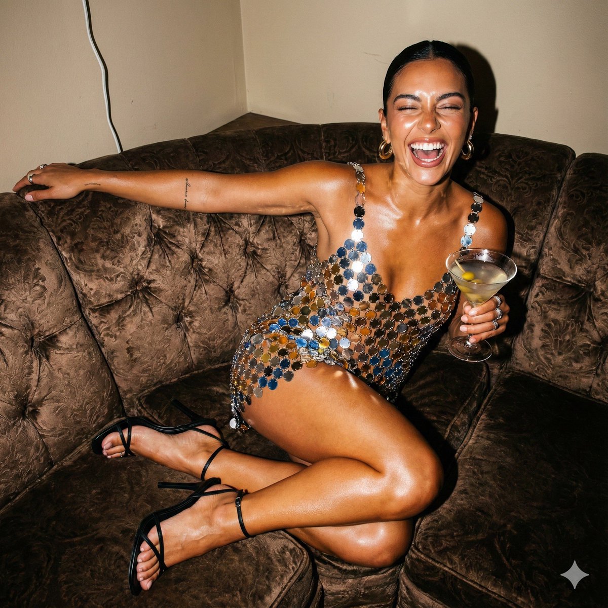 Playful Mansion Party Moment