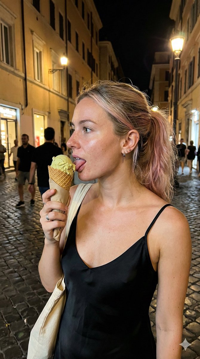 Summer Night Ice Cream Girl