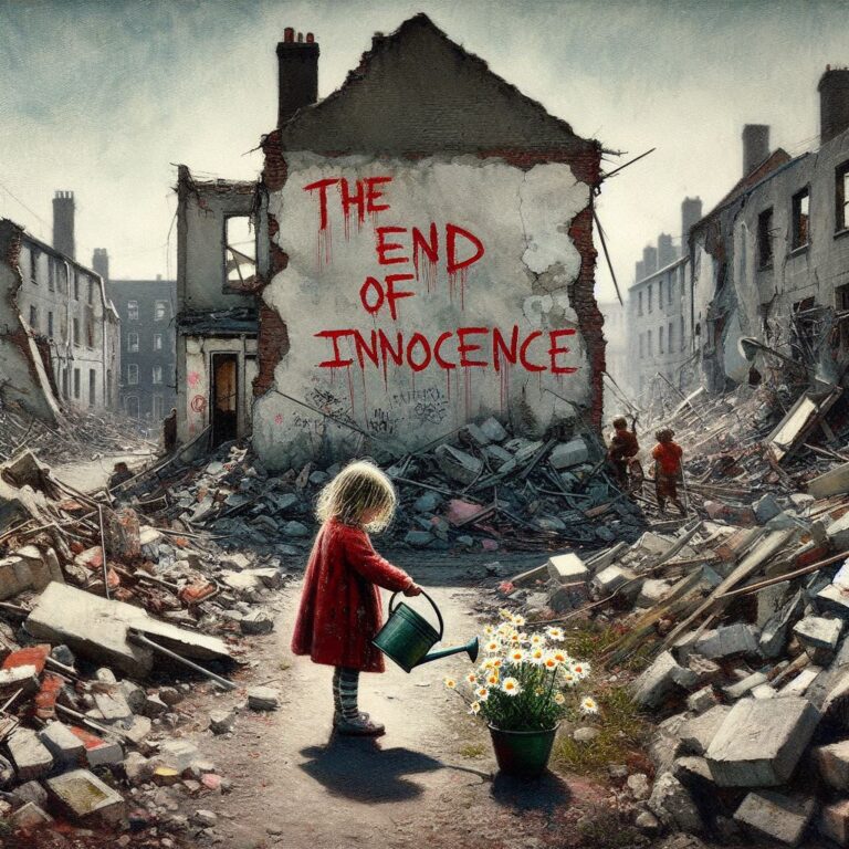 Street Ruins with Young Girl and “The End of Innocence”