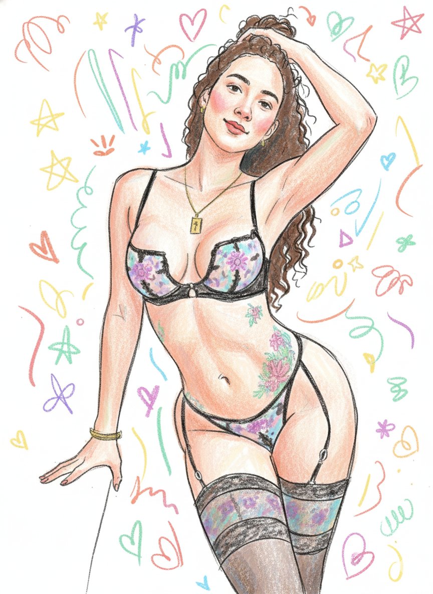 Scribble Doodle Identity Art