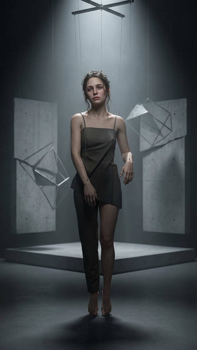 Hyperrealistic Woman Marionette