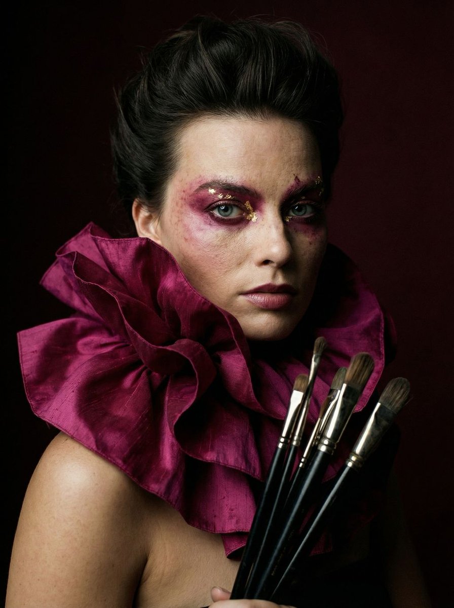 Crimson Alchemist Editorial Portrait