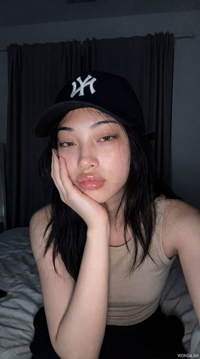 Late-Night Bedroom Flash Selfie