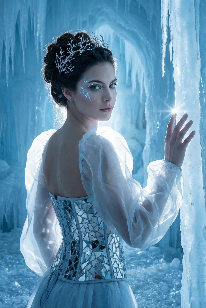 Ethereal Ice Queen Fantasy Portrait