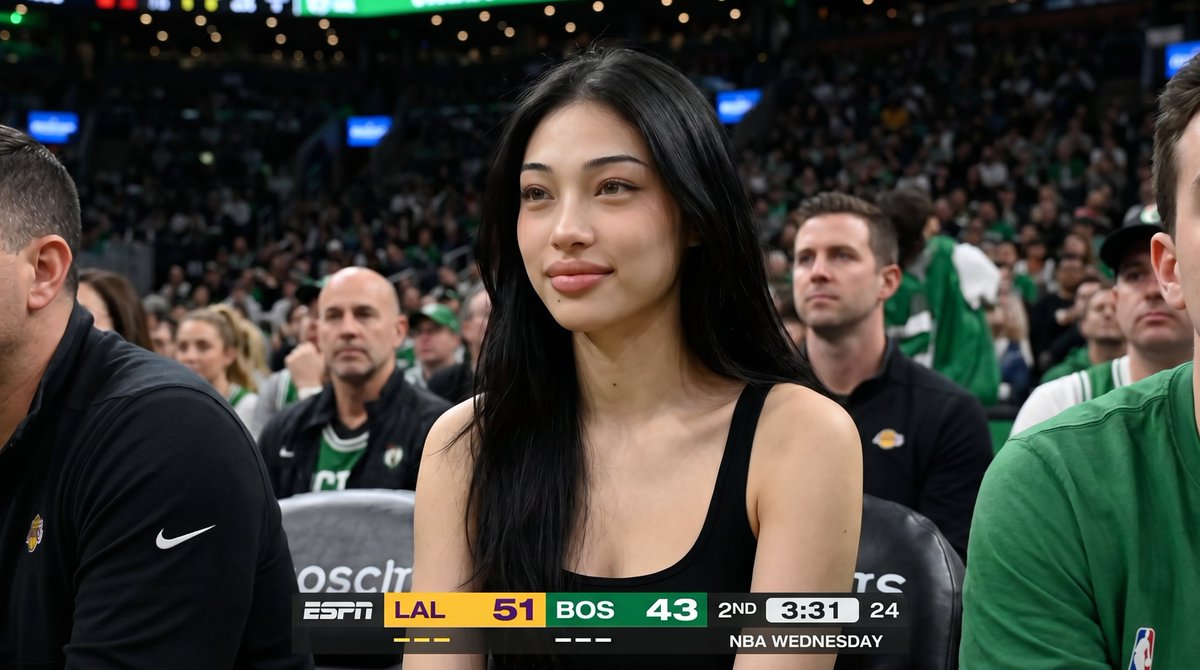 Girl at ESPN Basketball Game