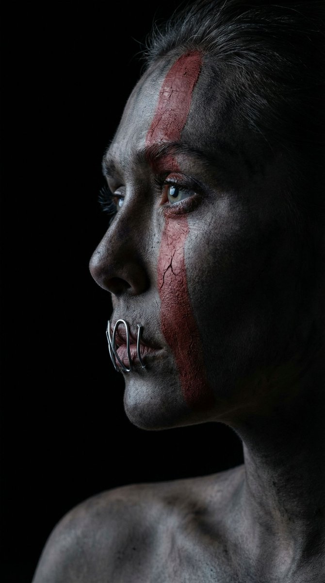 The Crimson Vow Ritual Portrait