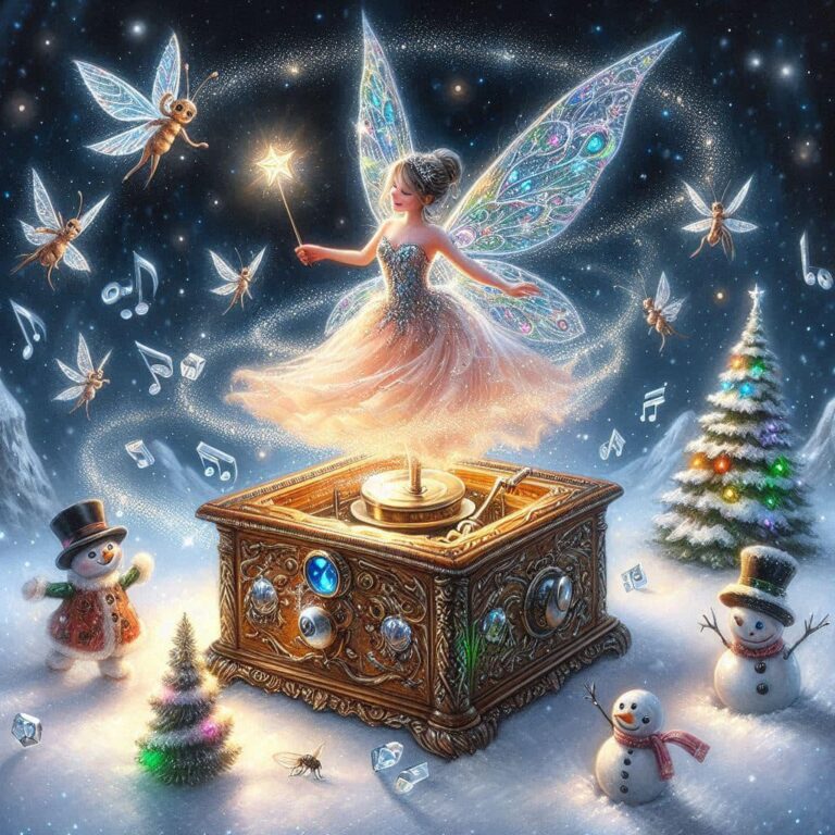 Magical Acrylic Painting Fairy Music Box