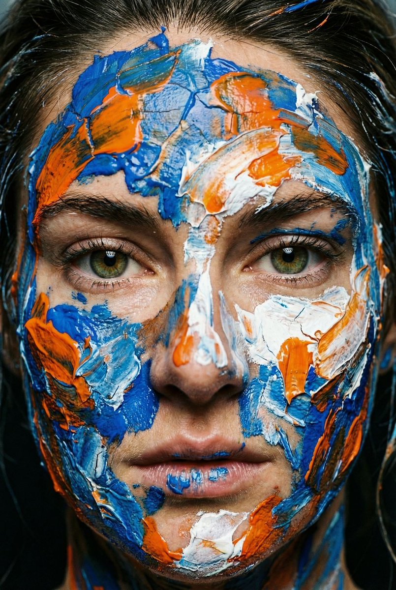 Tactile Abstraction: Painted Portrait