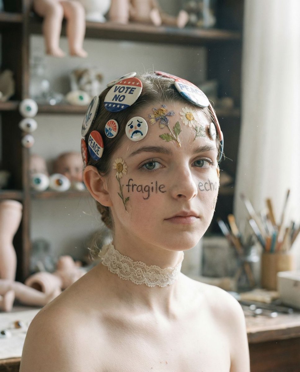 Tangible Melancholy Scrapbook Portrait