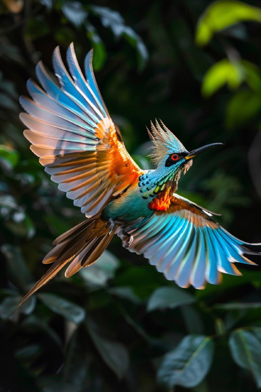 Tropical Bird in Flight Award-Winning Photography
