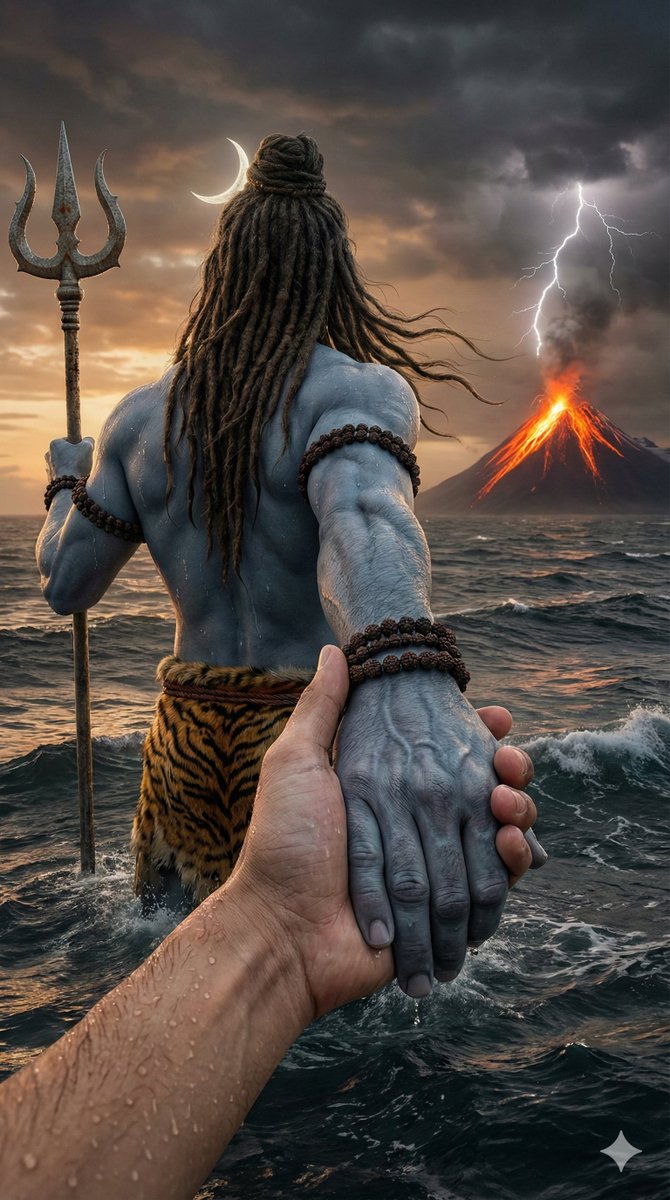 Lord Shiva Storm Ocean Cinematic