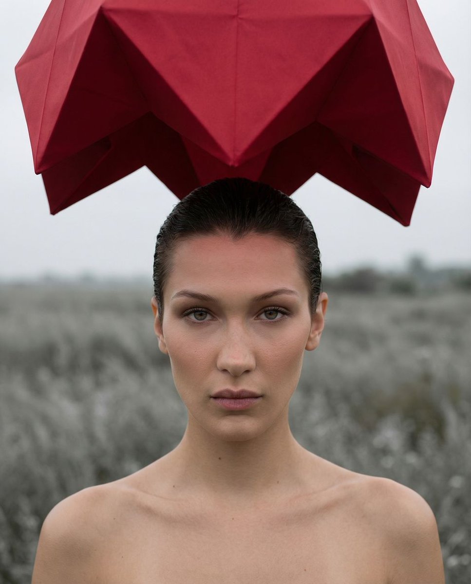 Crimson Canopy: Stoic Gaze