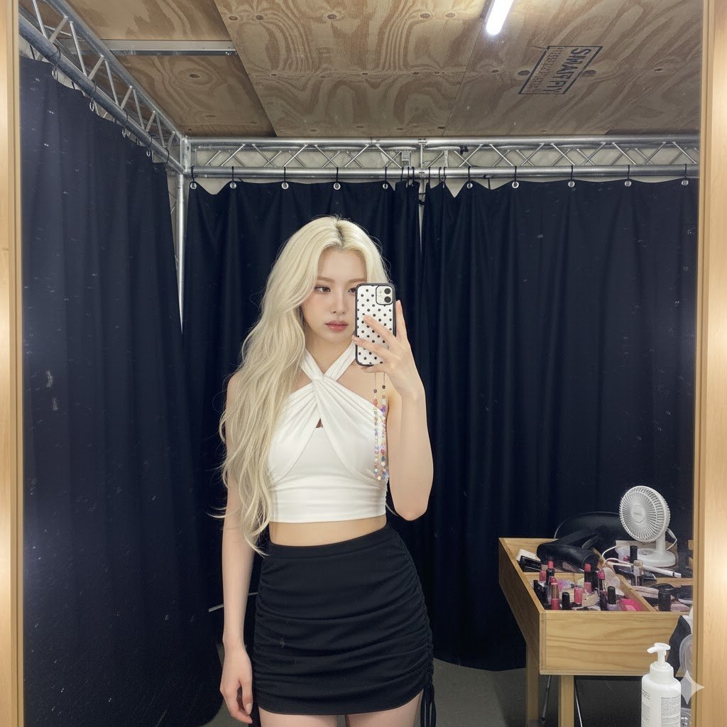 Backstage Mirror Selfie Moments