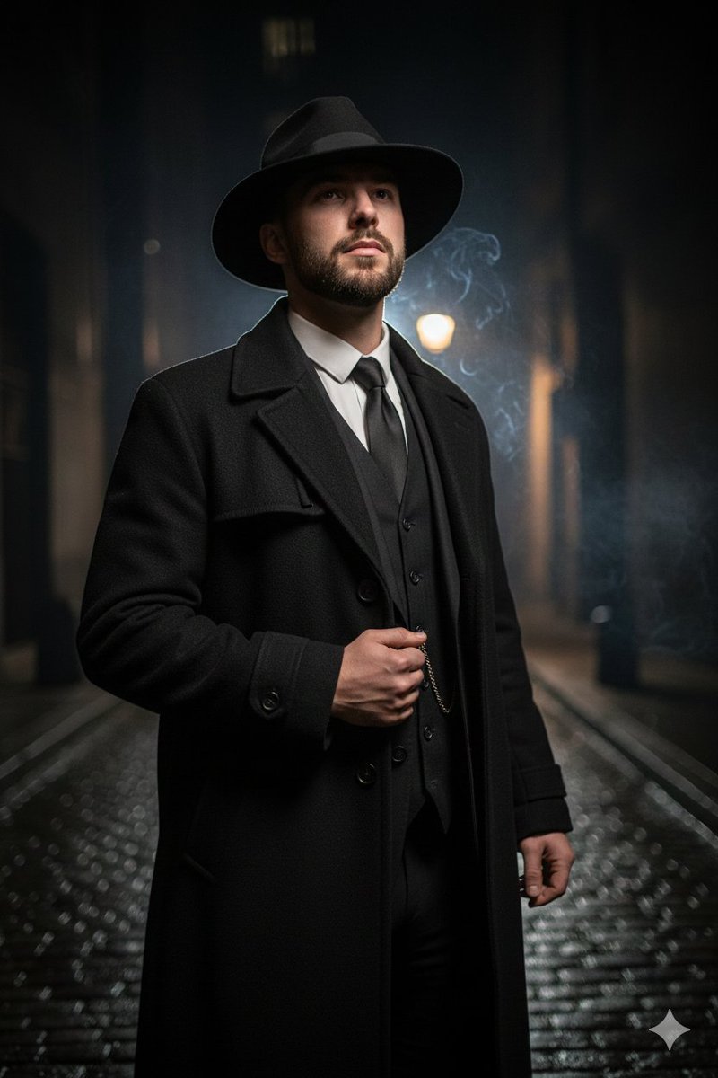 Noir Gangster Portrait Night