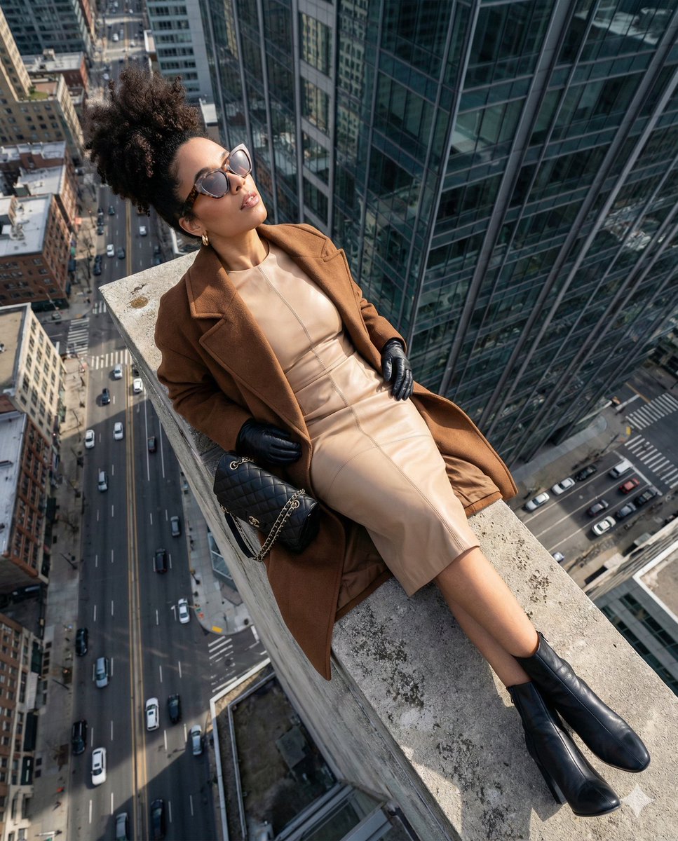 Rooftop Fashion Editorial Shoot