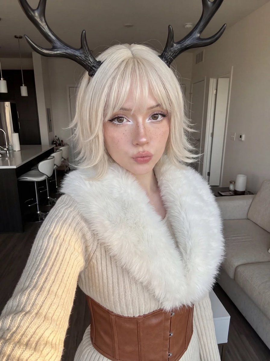 Dark Fantasy Antler Selfie