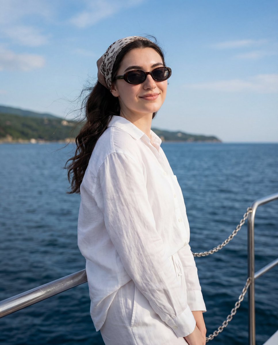 Serene Yacht Lifestyle Portrait