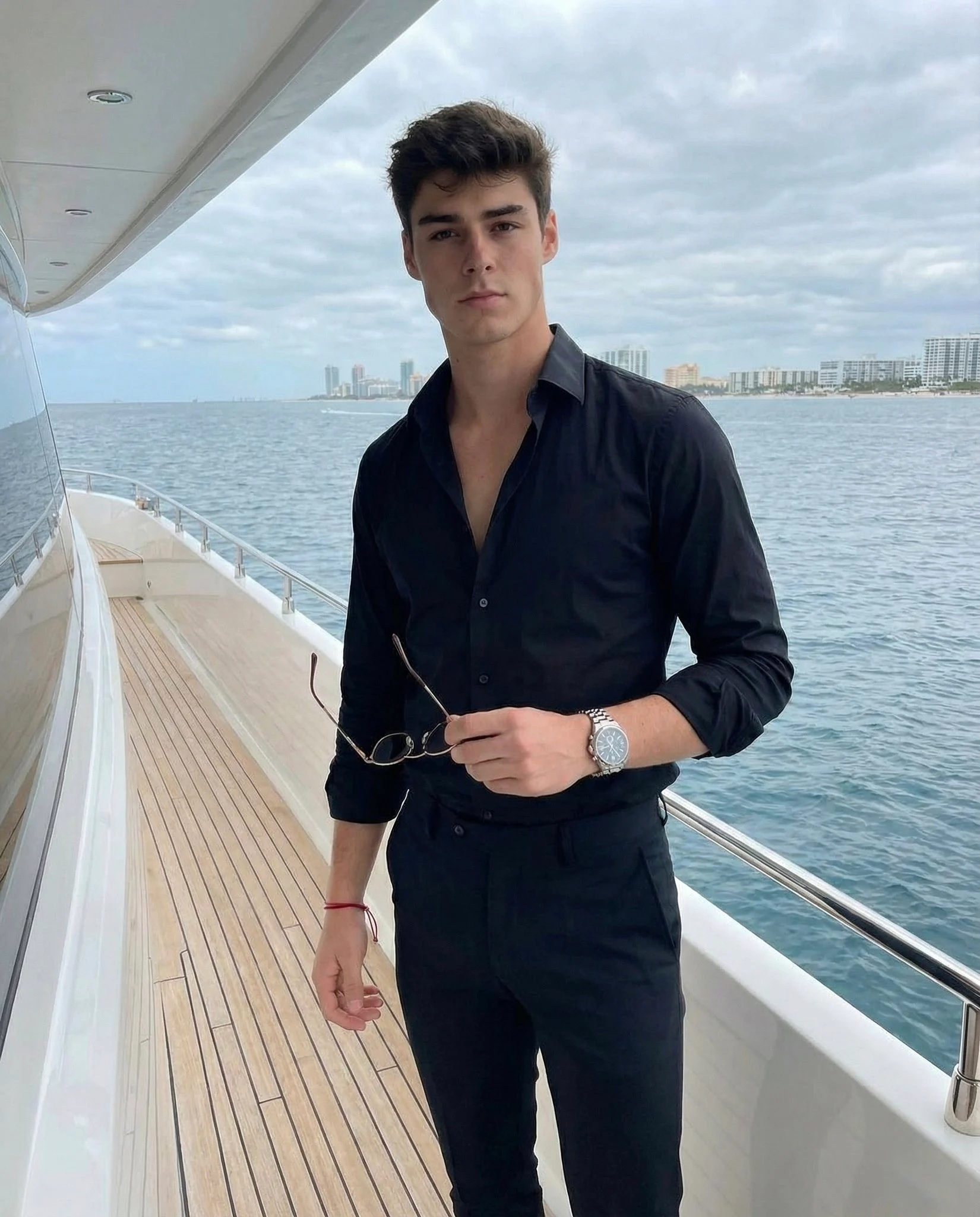 Stylish Man Seaside Portrait