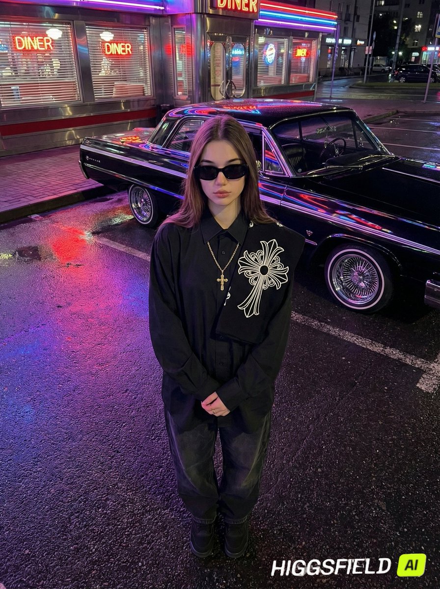 Neon Noir Mysterious Urban Woman