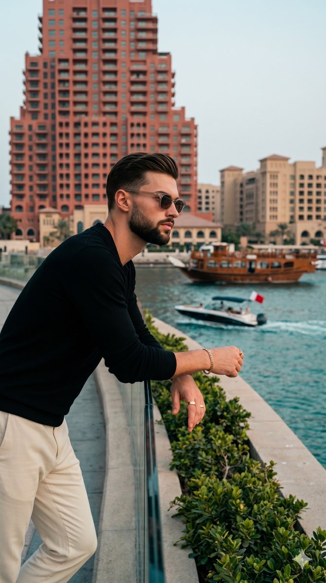 Urban Gentleman Waterfront Contemplation