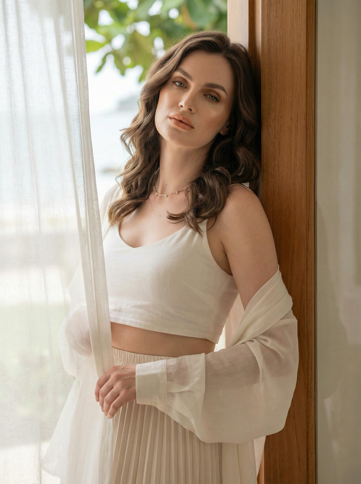 Soft Natural Light Doorway Portrait