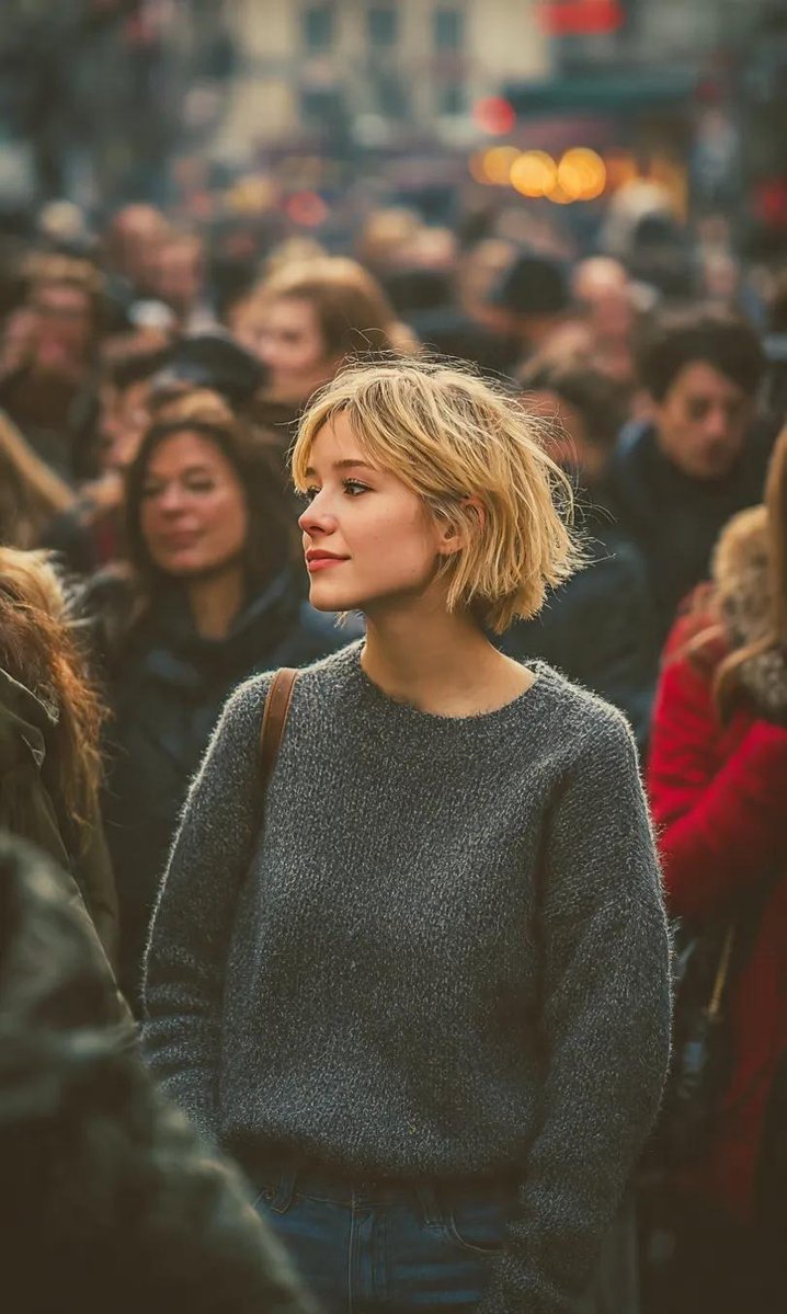 Quiet Glance in a Crowded City