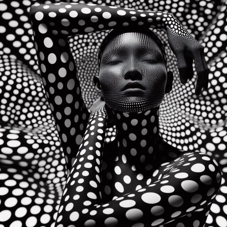 Black-and-White Human Form – High-Contrast Photography