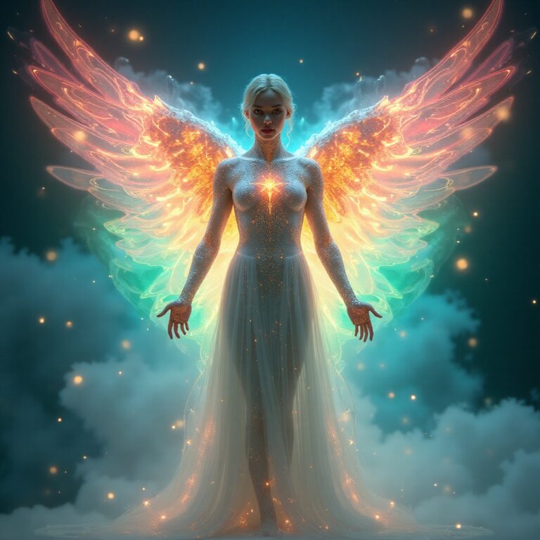 Divine Quantum Feather Angel Form