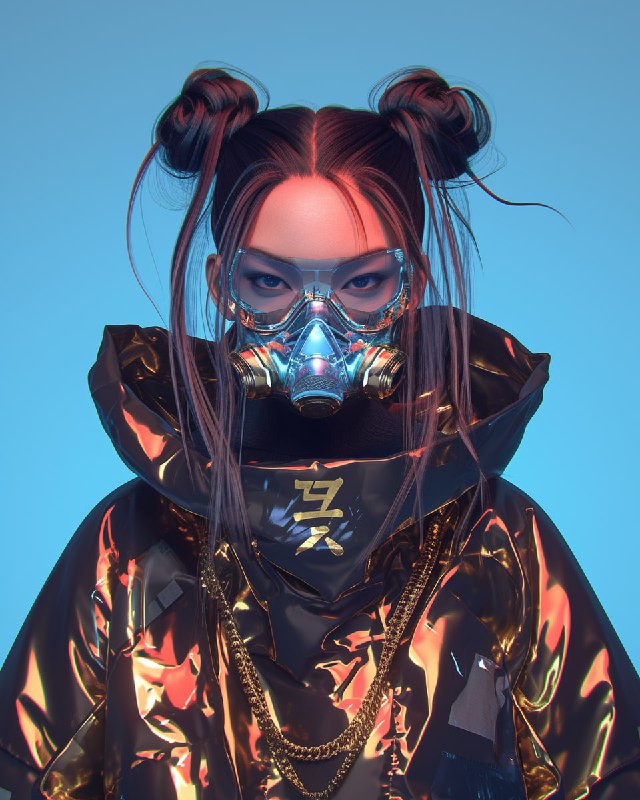 Futuristic Asian Woman – Hyper Realistic
