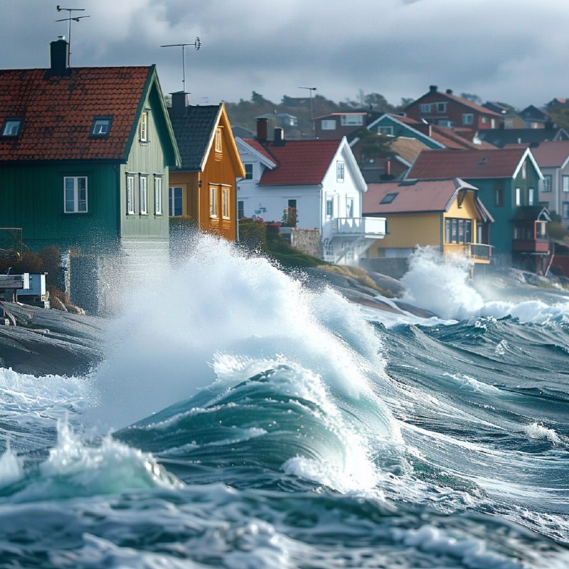 Windy Day on Faroe Islands – Waves & Fog